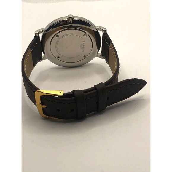 Skagen SKW6442 Womens Brown Leather Analog Dial Quartz Genuine Wrist Watch OP183 - Picture 9 of 9